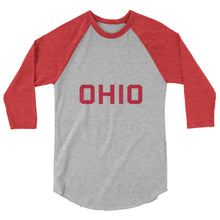 Load image into Gallery viewer, Alex Keaton Inspired Ohio Shirt - 3/4 sleeve raglan