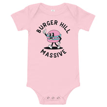 Load image into Gallery viewer, Burger Hill Massive - Baby short sleeve one piece