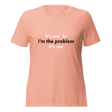 Load image into Gallery viewer, It's me, hi - Women’s relaxed tri-blend t-shirt
