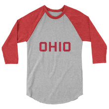 Load image into Gallery viewer, Alex Keaton Inspired Ohio Shirt - 3/4 sleeve raglan
