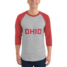 Load image into Gallery viewer, Alex Keaton Inspired Ohio Shirt - 3/4 sleeve raglan
