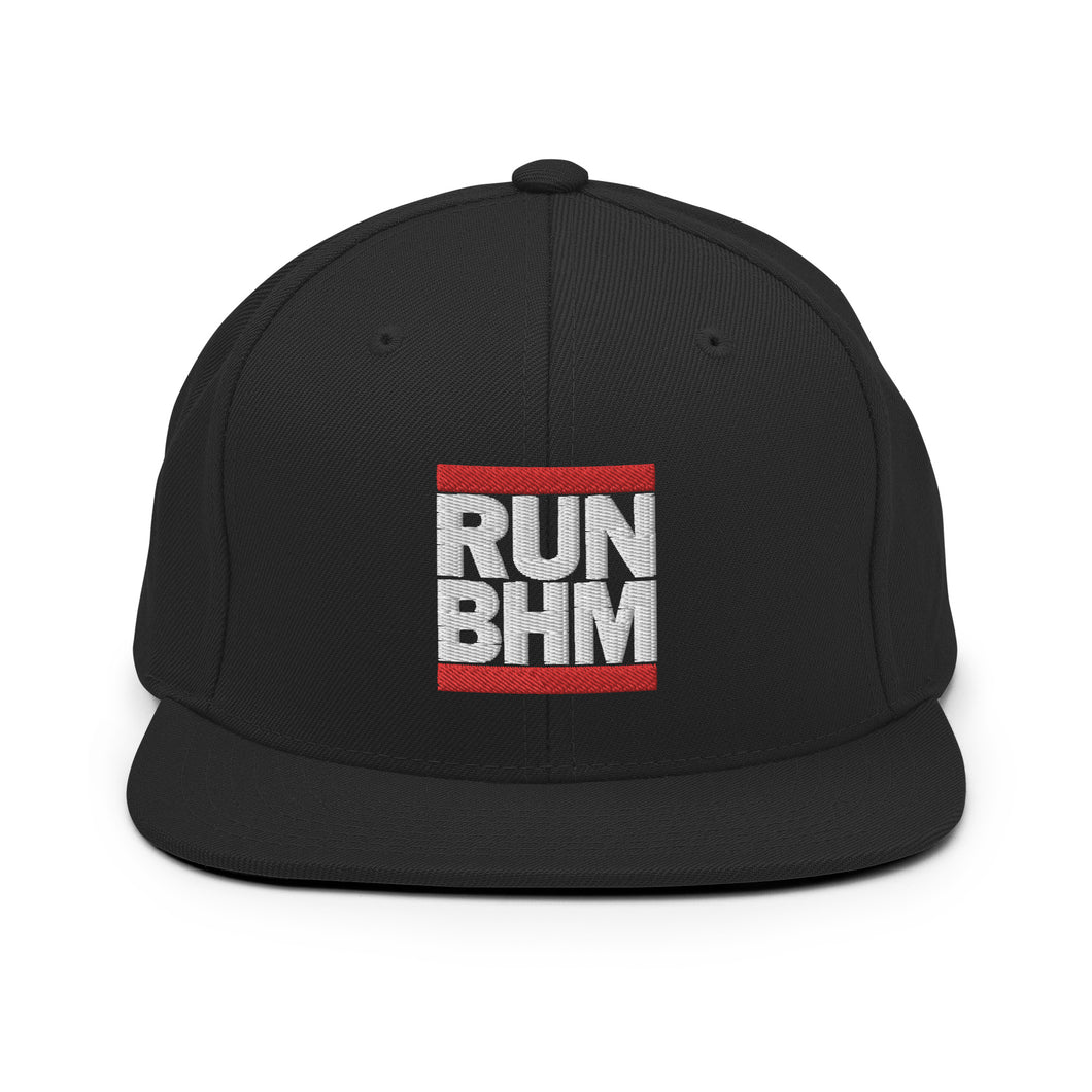 RUN BHM - Embroidered Snapback Hat