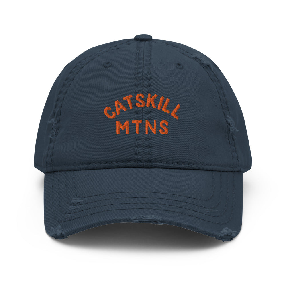 Catskill Mountains - Embroidered Distressed Hat