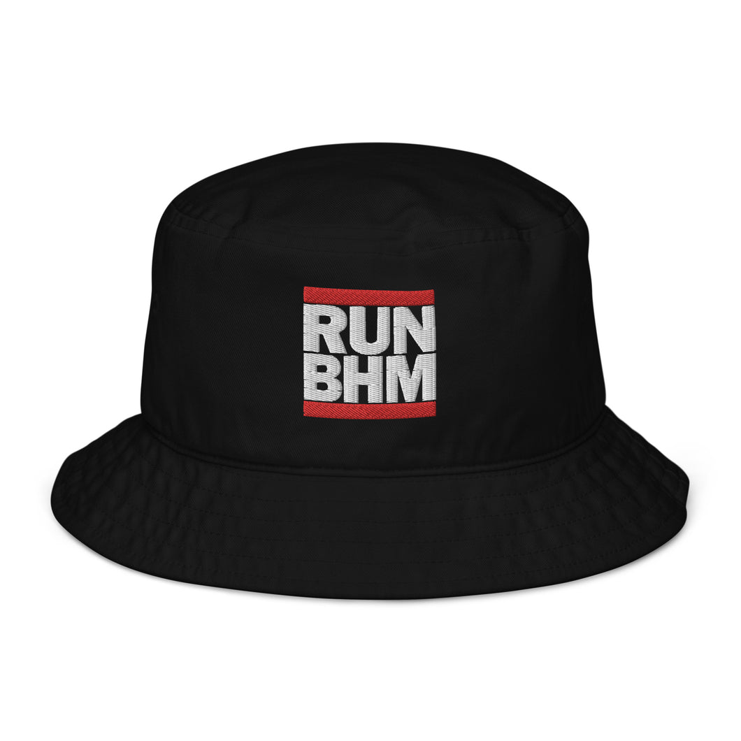 RUN BHM Embroidered Organic bucket hat