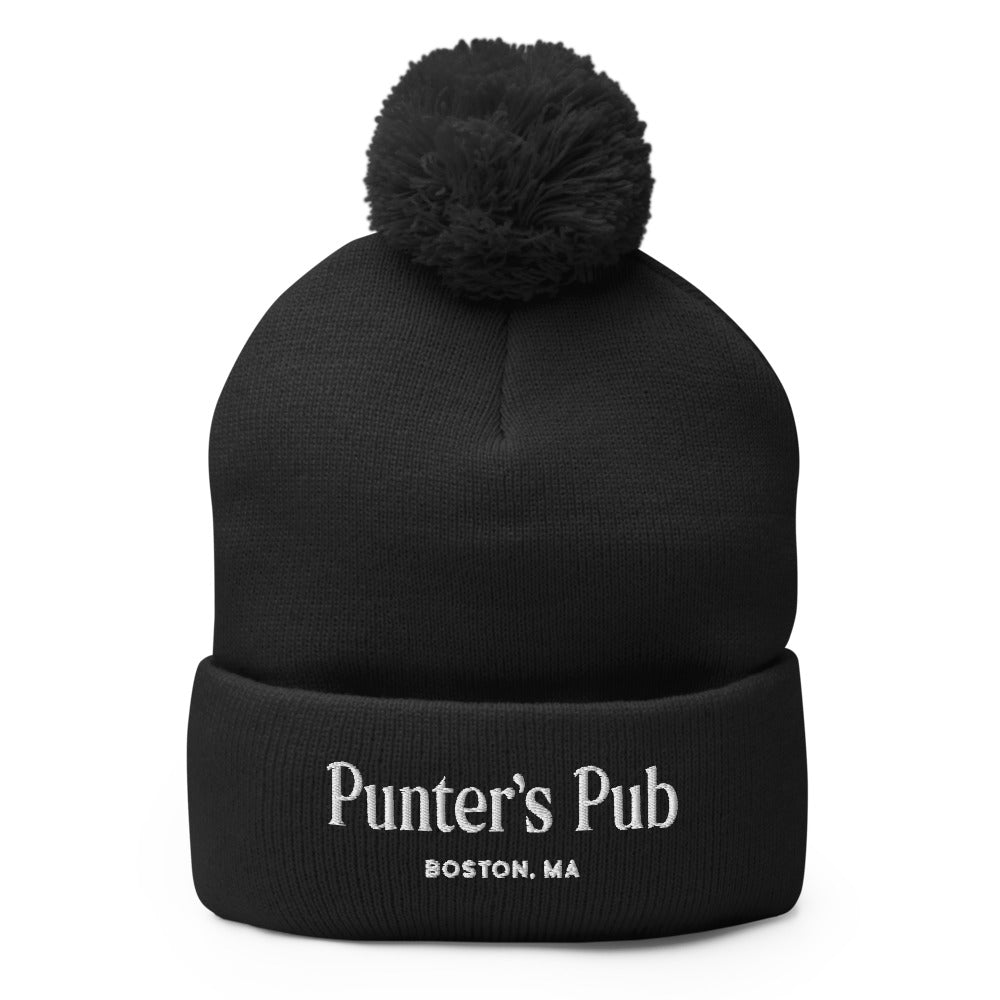 Punter's Pub - Embroidered Pom-Pom Beanie